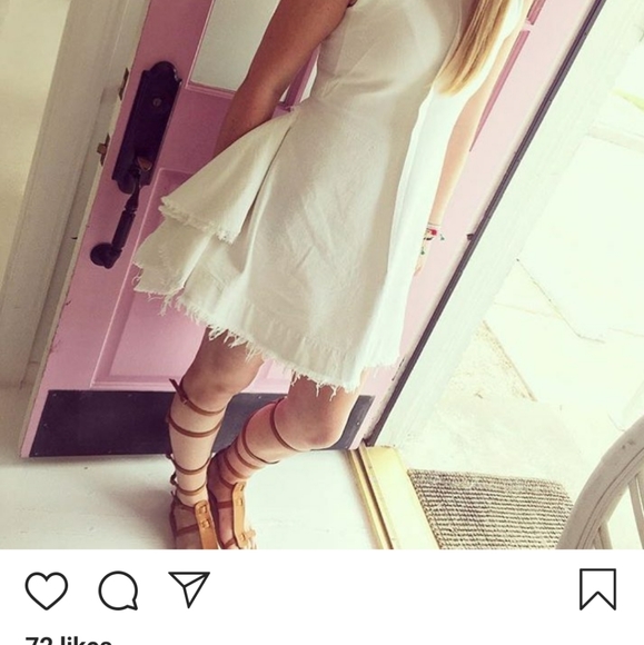 Tish Cox Denim Frayed Deb Sleeveless Dress - Picture 3 of 9